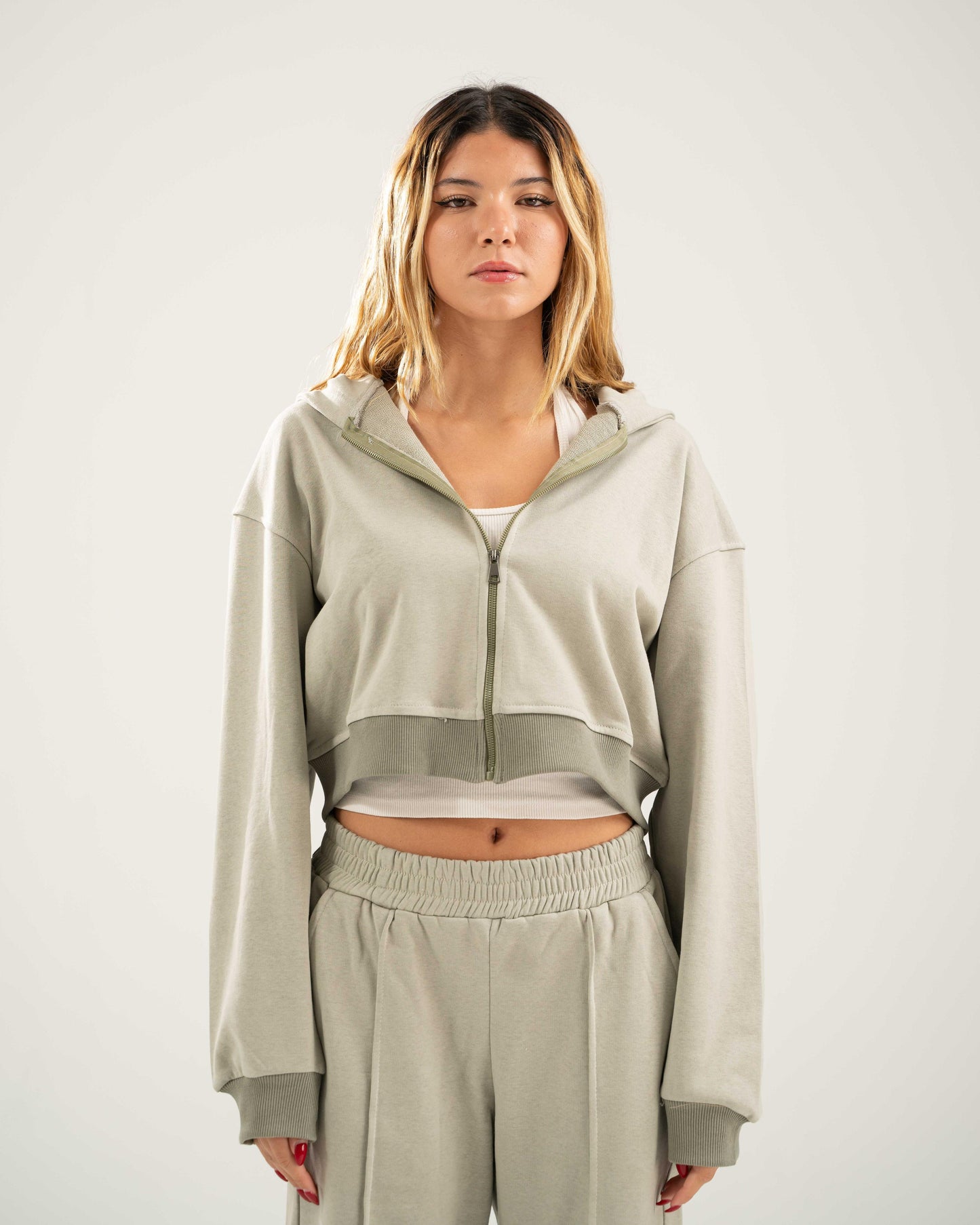 Cropped Oversized Jacket