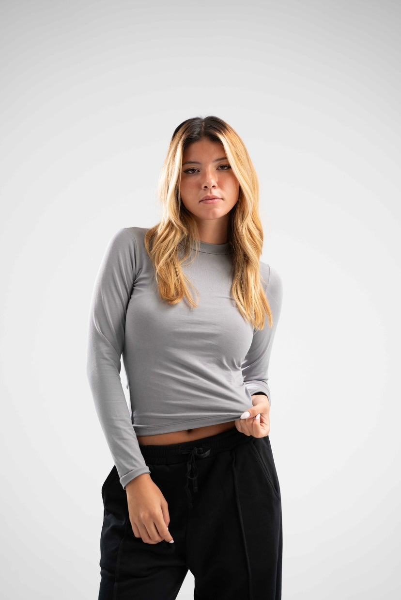 Long Sleeve Basic Cotton Top
