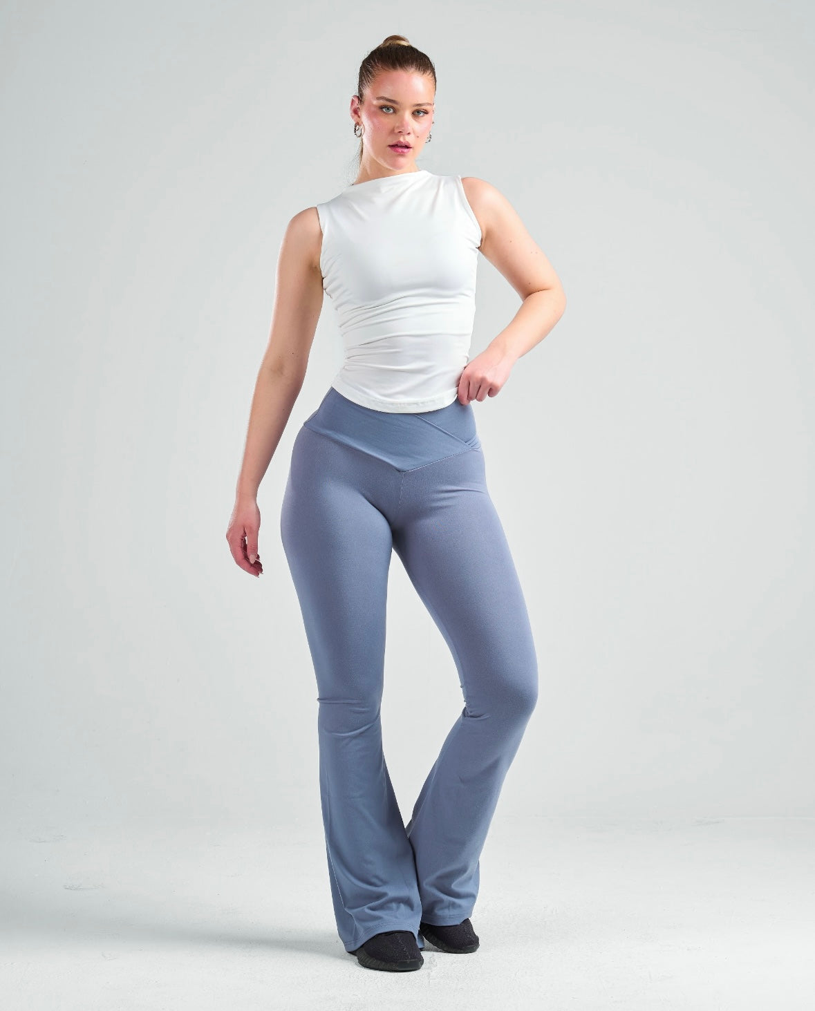 Sleeveless High Neck Basic Top