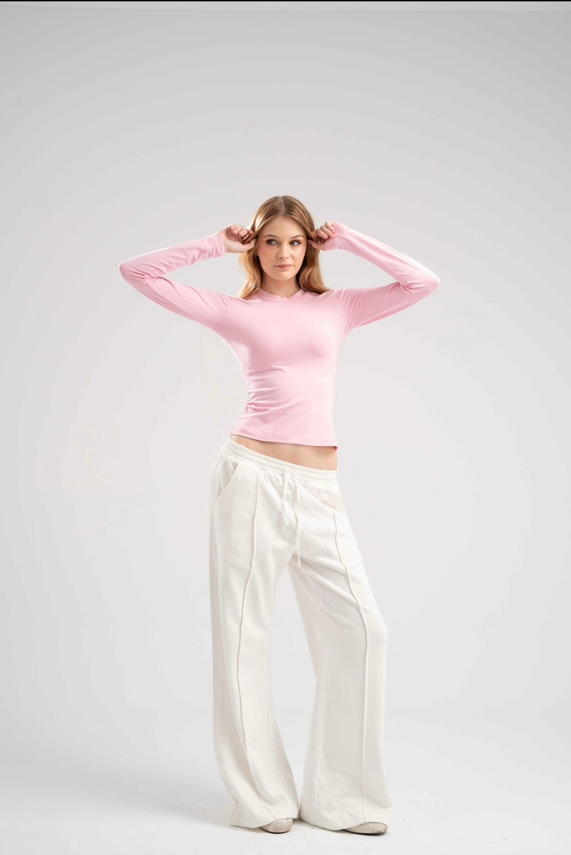 Long Sleeve Basic Cotton Top