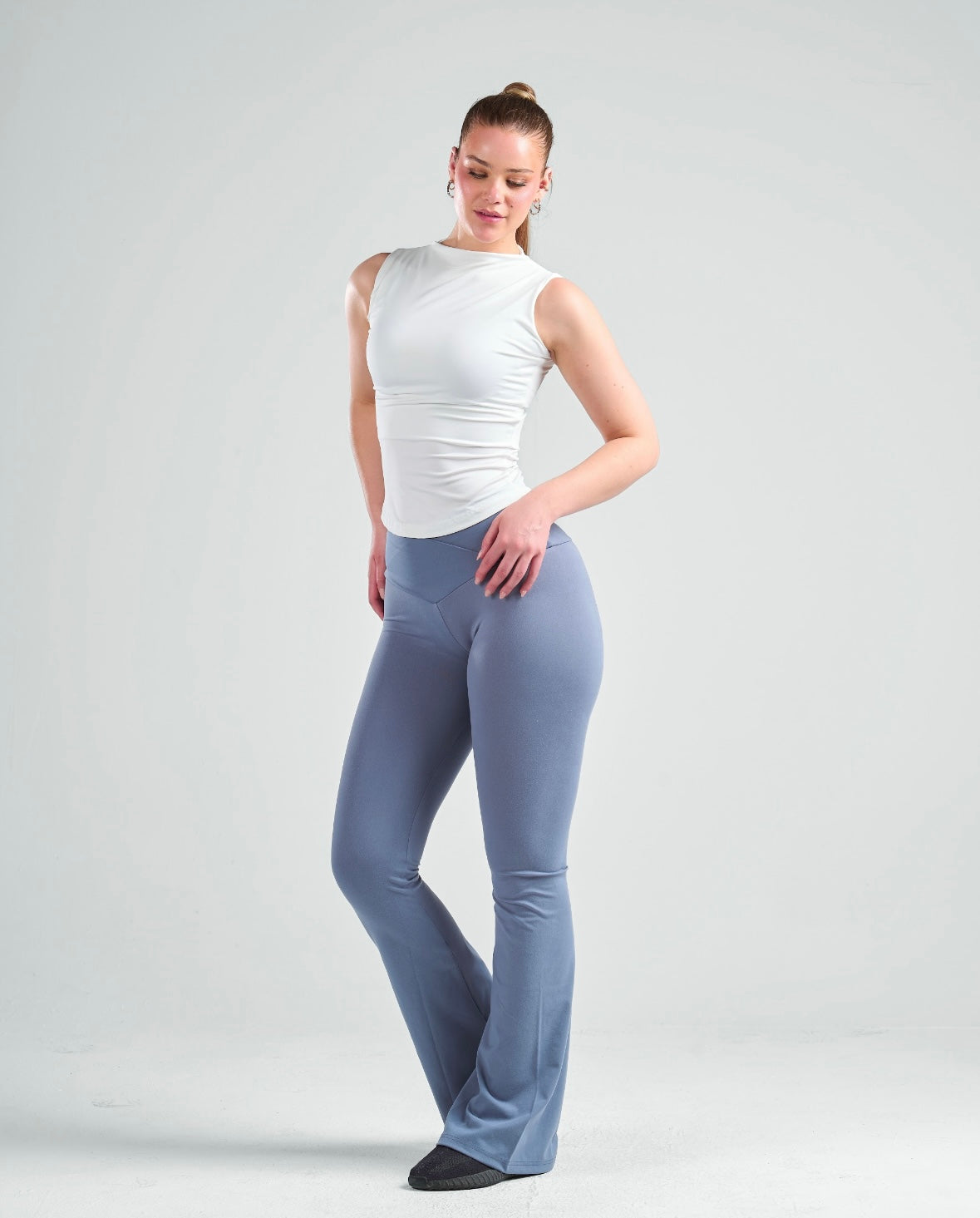 Sleeveless High Neck Basic Top