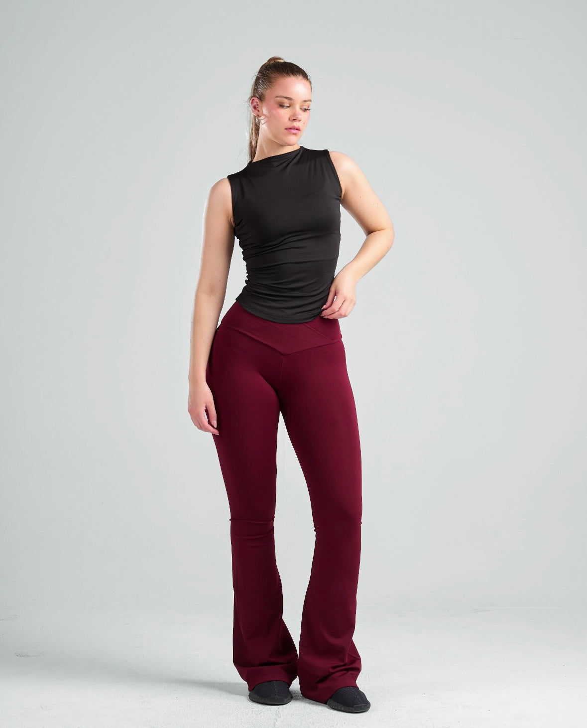 Sleeveless High Neck Basic Top