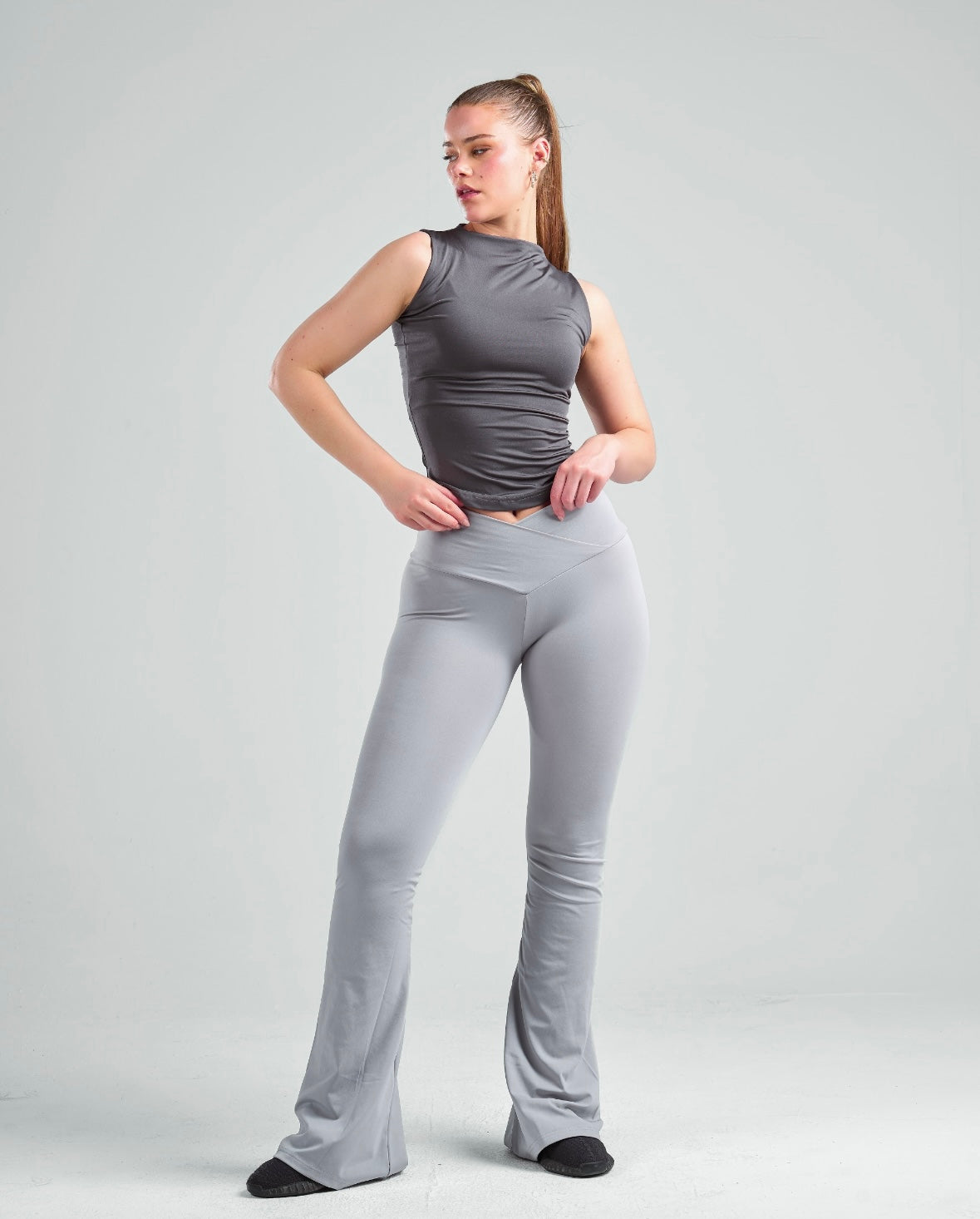 Sleeveless High Neck Basic Top