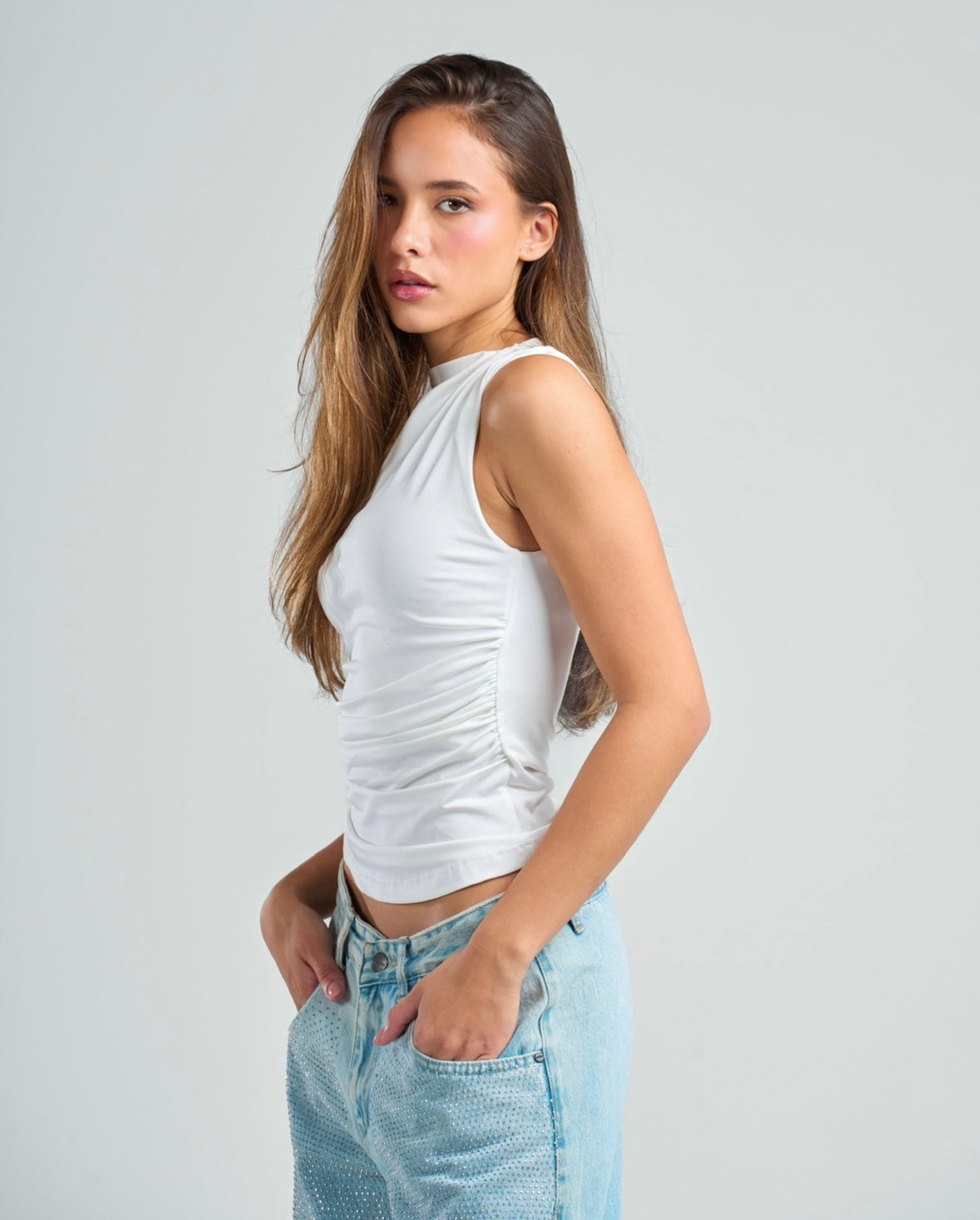 Draped Tank Top