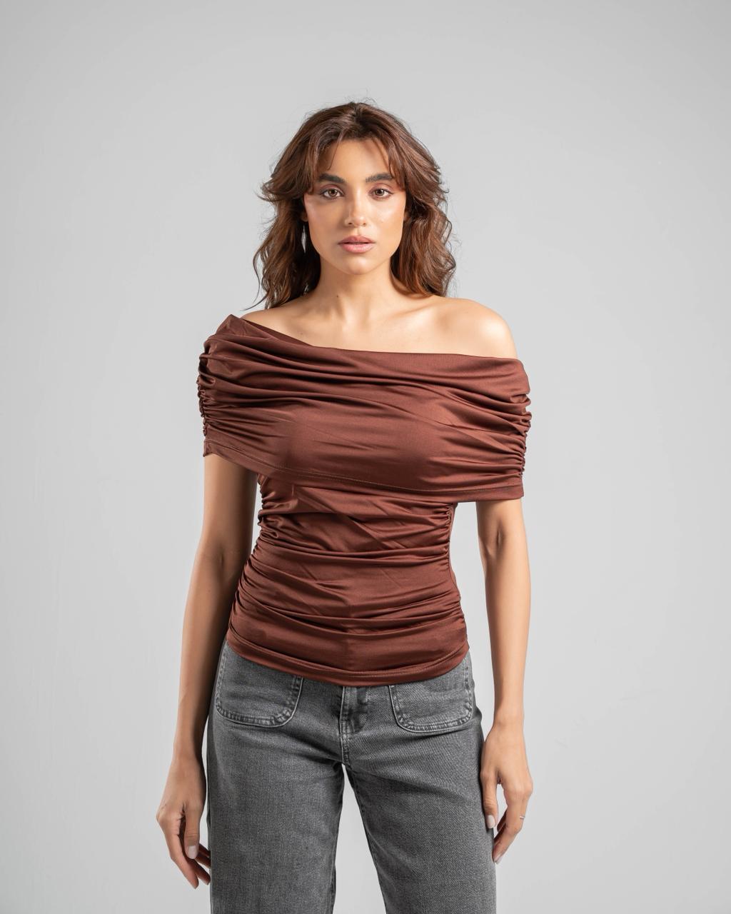 One Shoulder Draped Top