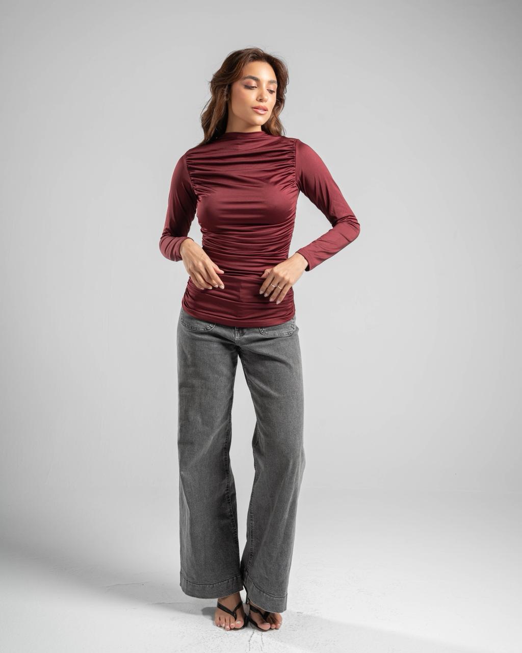 Fitted Draped Top