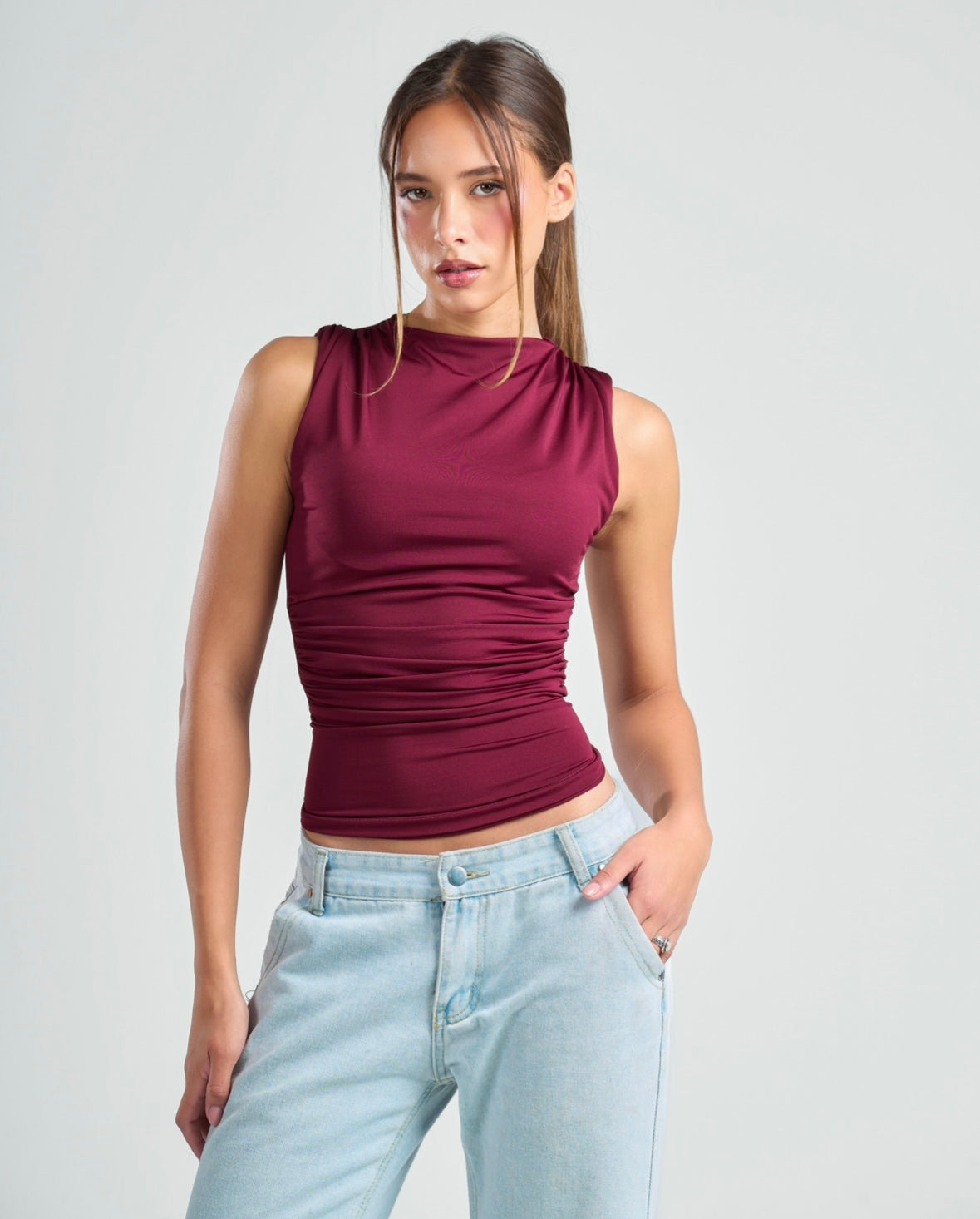 Draped Tank Top