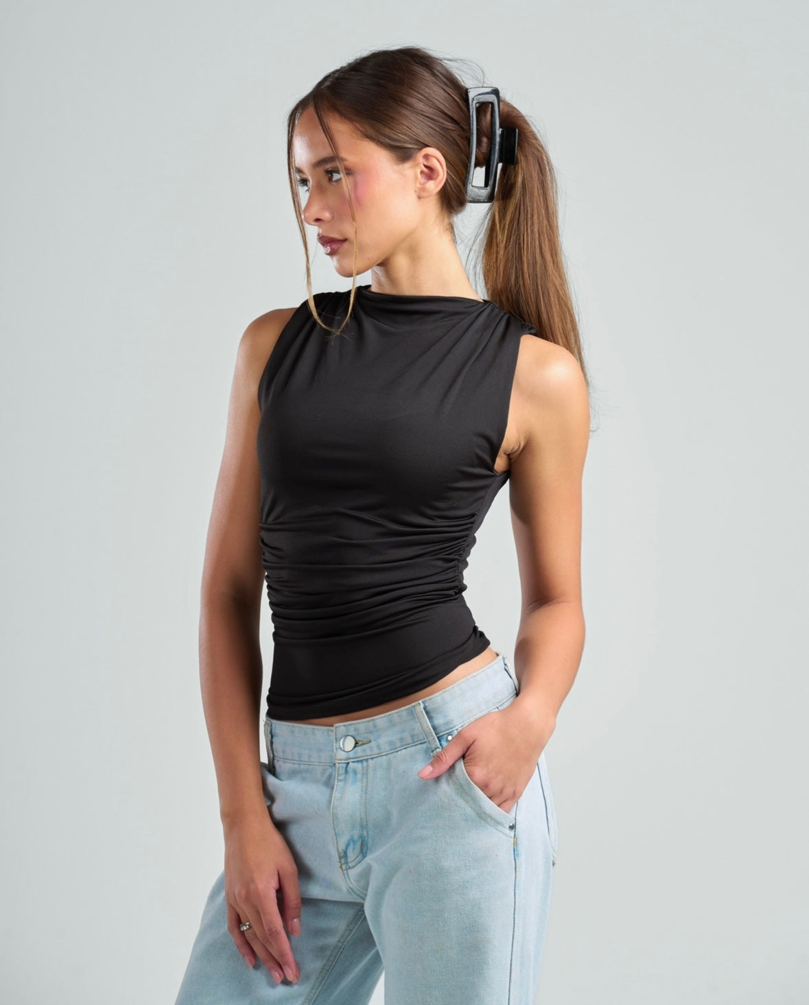 Draped Tank Top