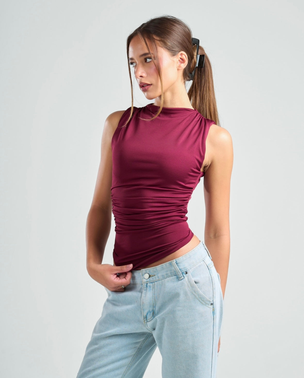 Draped Tank Top