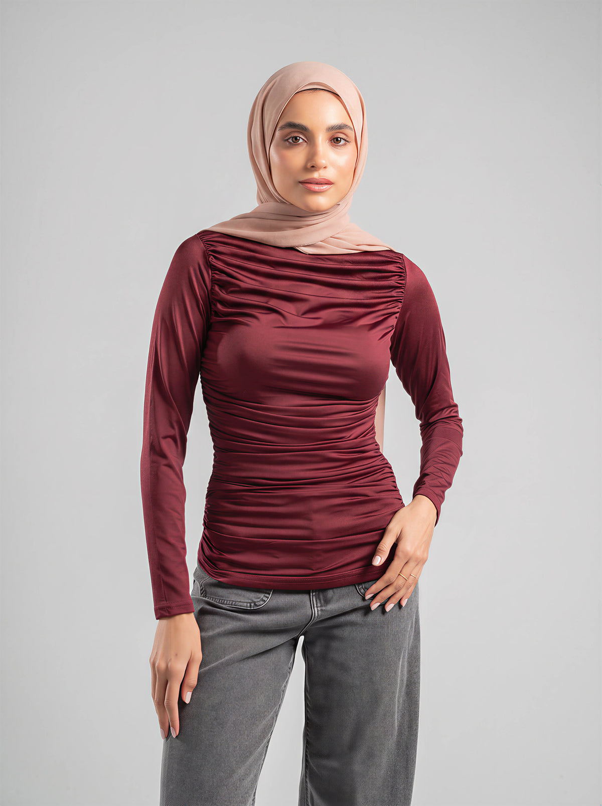 Fitted Draped Top