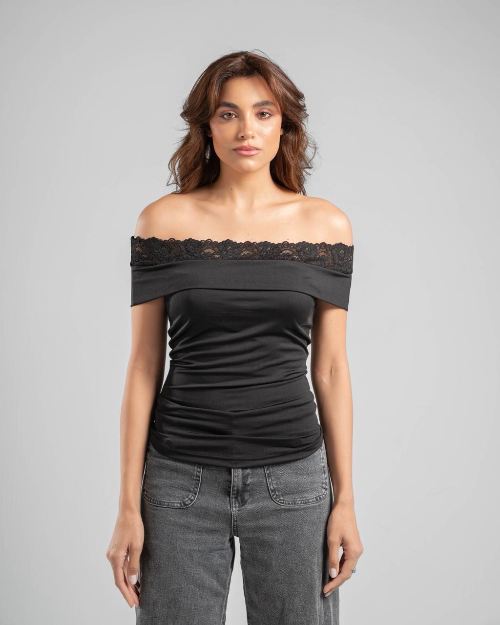 Off-Shoulder Lace Top