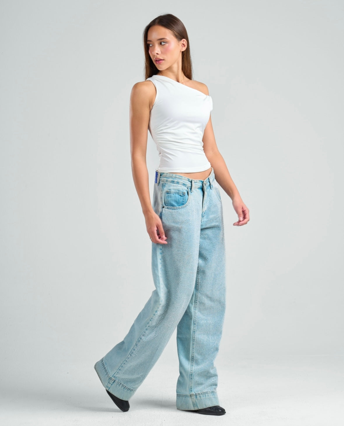 Twisted Shoulder Tank Top