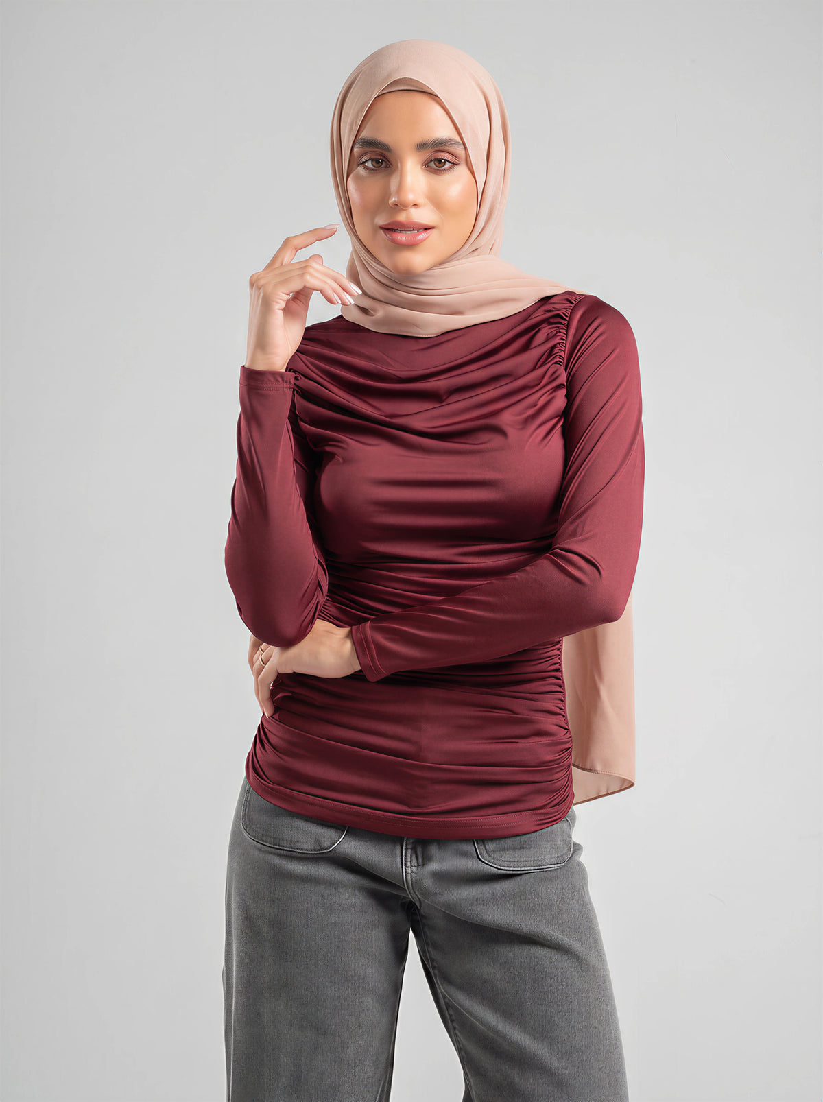 Fitted Draped Top