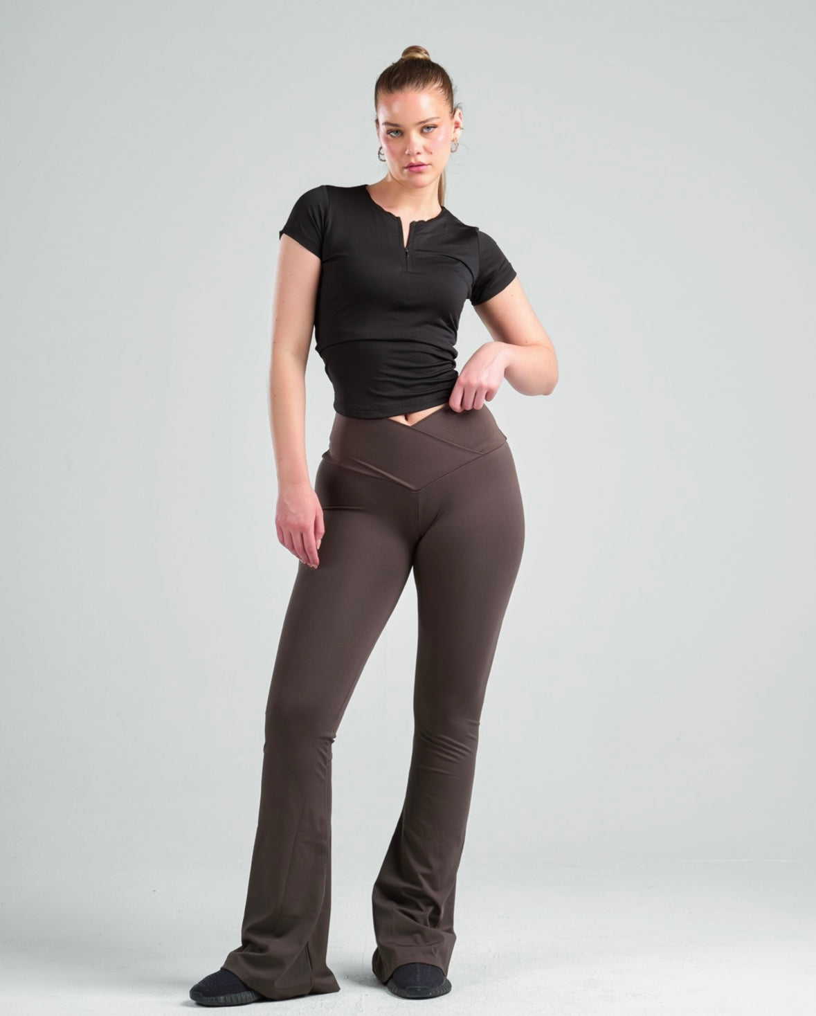 Short Sleeve Zipper Top