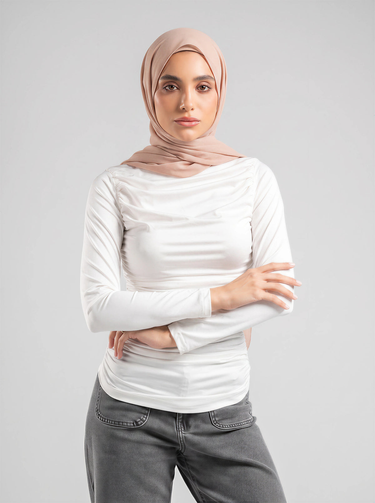 Fitted Draped Top