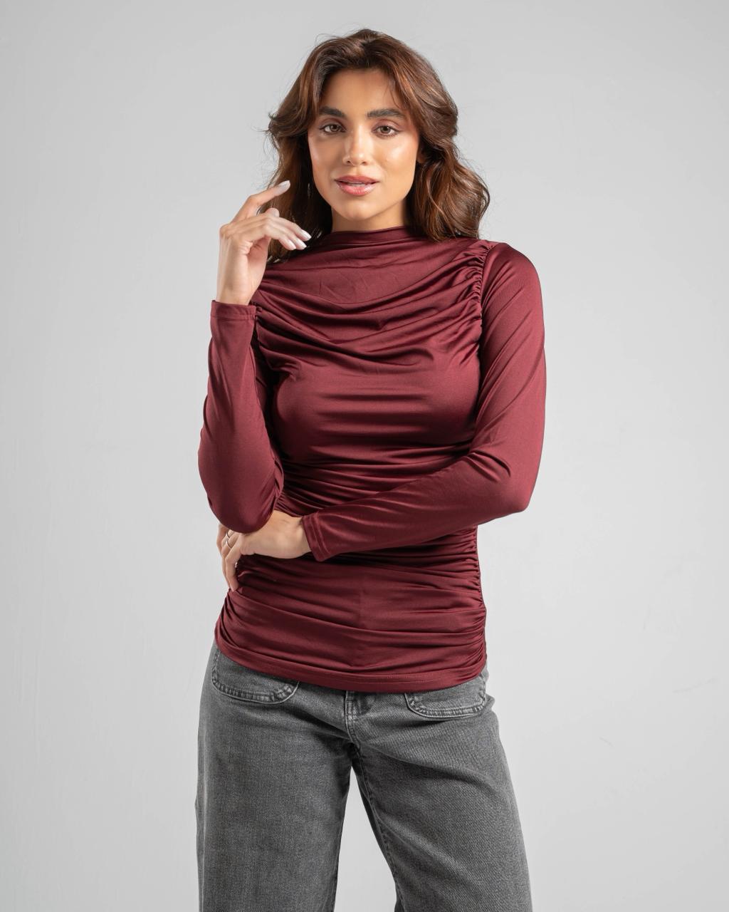 Fitted Draped Top
