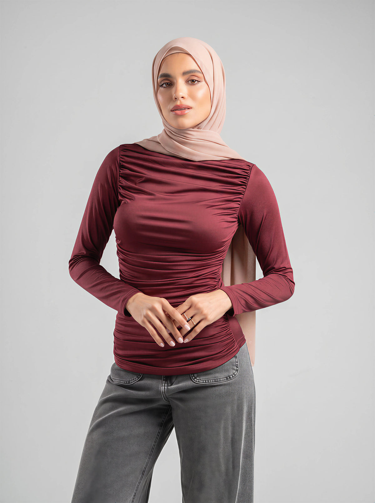 Fitted Draped Top