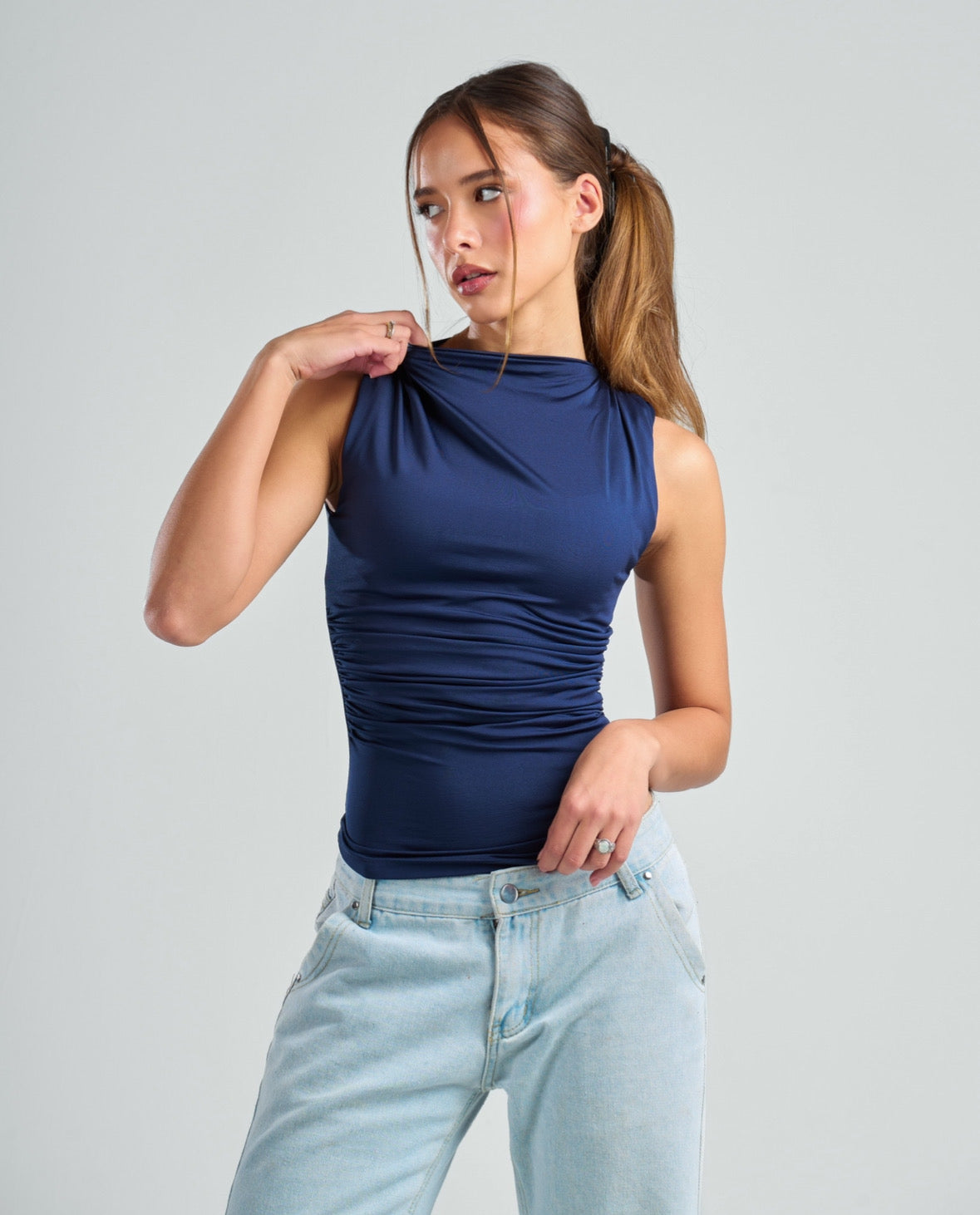 Draped Tank Top