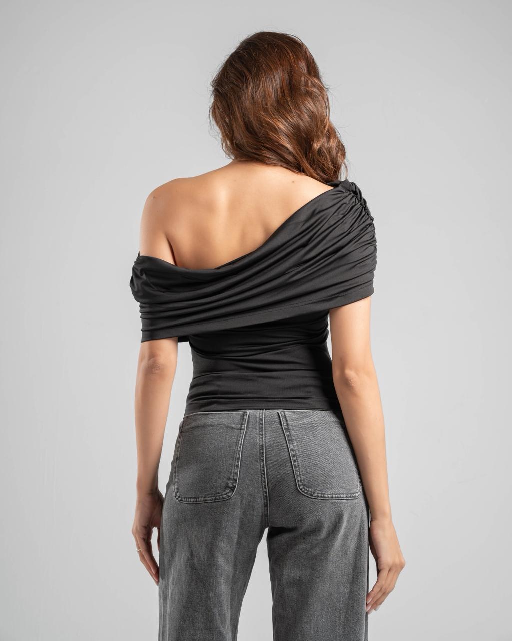 One Shoulder Draped Top